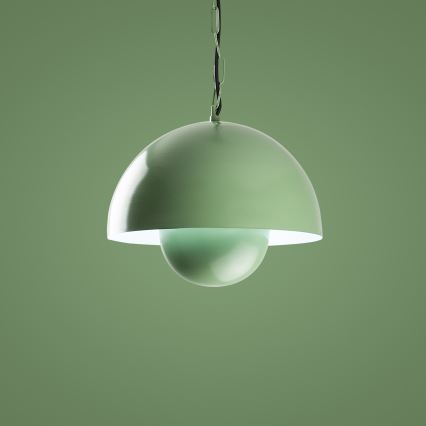 Luster na sajli KURE 1xE27/40W/230V zelena