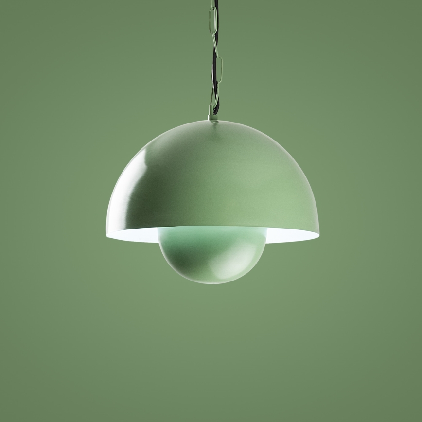Luster na sajli KURE 1xE27/40W/230V zelena