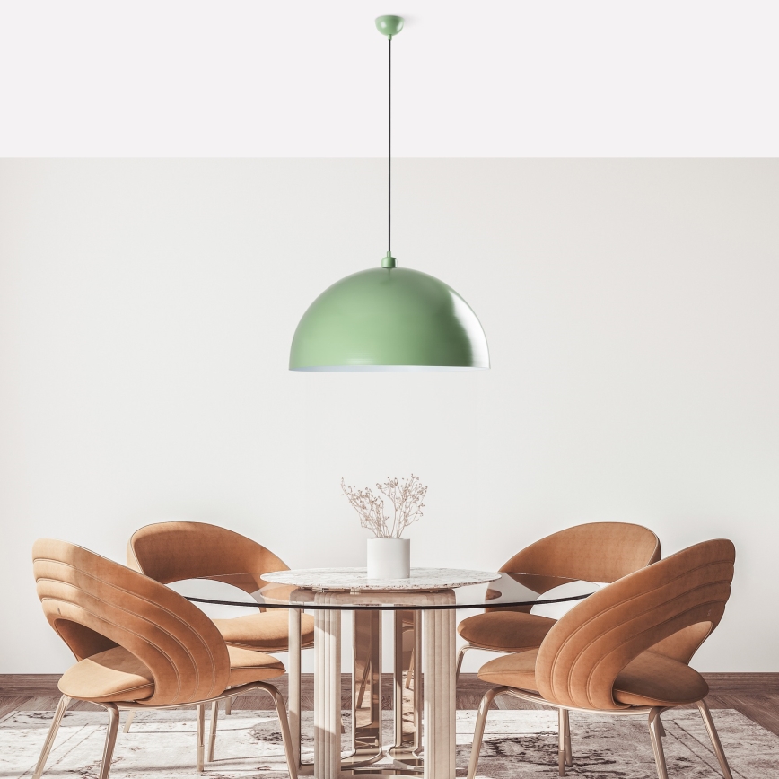 Luster na sajli KURE 1xE27/40W/230V zelena