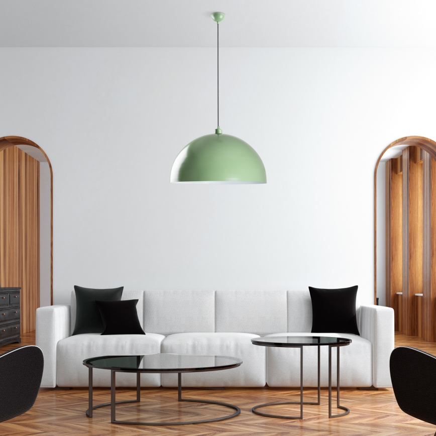 Luster na sajli KURE 1xE27/40W/230V zelena