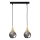 Luster na sajli LACRIMA SMOKY 2xE27/60W/230V