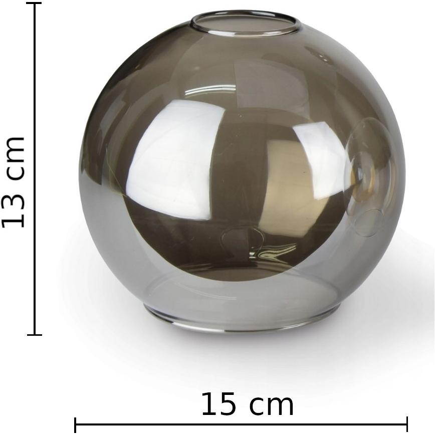 Luster na sajli LACRIMA SMOKY 2xE27/60W/230V