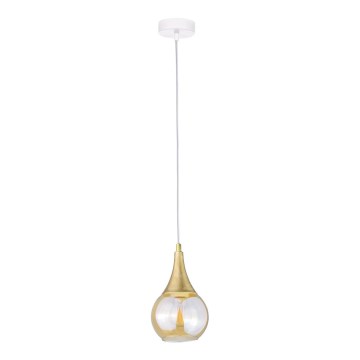 Luster na sajli LACRIMA WHITE 1xE27/60W/230V