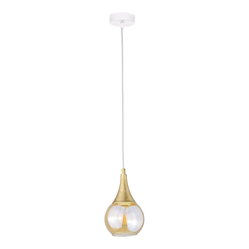Luster na sajli LACRIMA WHITE 1xE27/60W/230V