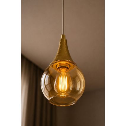 Luster na sajli LACRIMA WHITE 1xE27/60W/230V