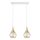 Luster na sajli LACRIMA WHITE 2xE27/60W/230V