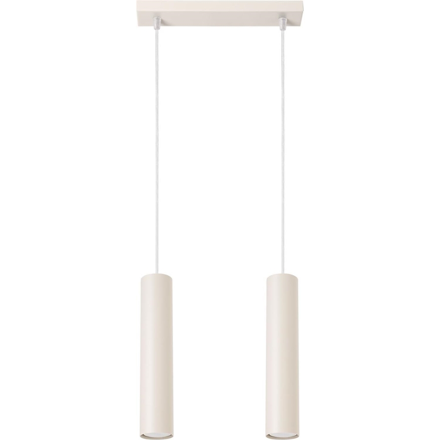 Luster na sajli LAGOS 2xGU10/10W/230V krem