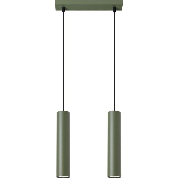 Luster na sajli LAGOS 2xGU10/10W/230V zelena