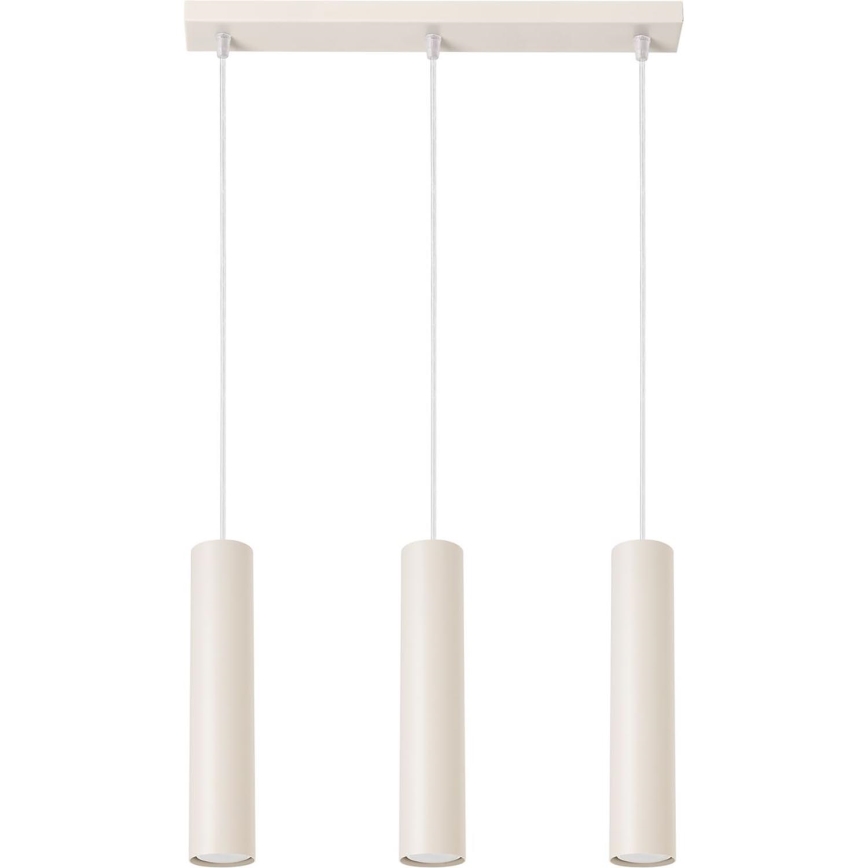 Luster na sajli LAGOS 3xGU10/10W/230V krem