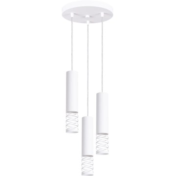 Luster na sajli LAMI 3xGU10/10W/230V bijela