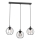 Luster na sajli LAPS 3xE27/15W/230W crna