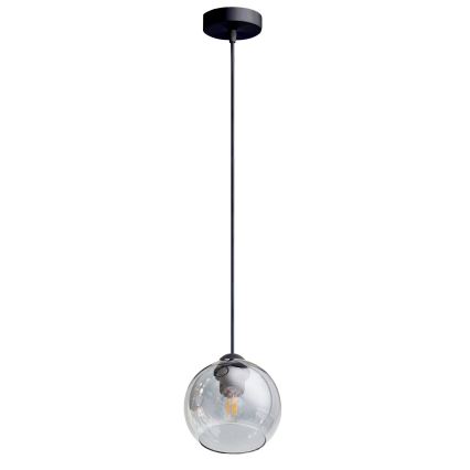 Luster na sajli LATIL 1xE27/60W/230V crna