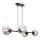 Luster na sajli LATIL 4xE27/60W/230V crna