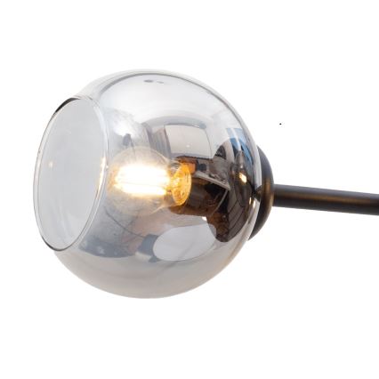 Luster na sajli LATIL 4xE27/60W/230V crna