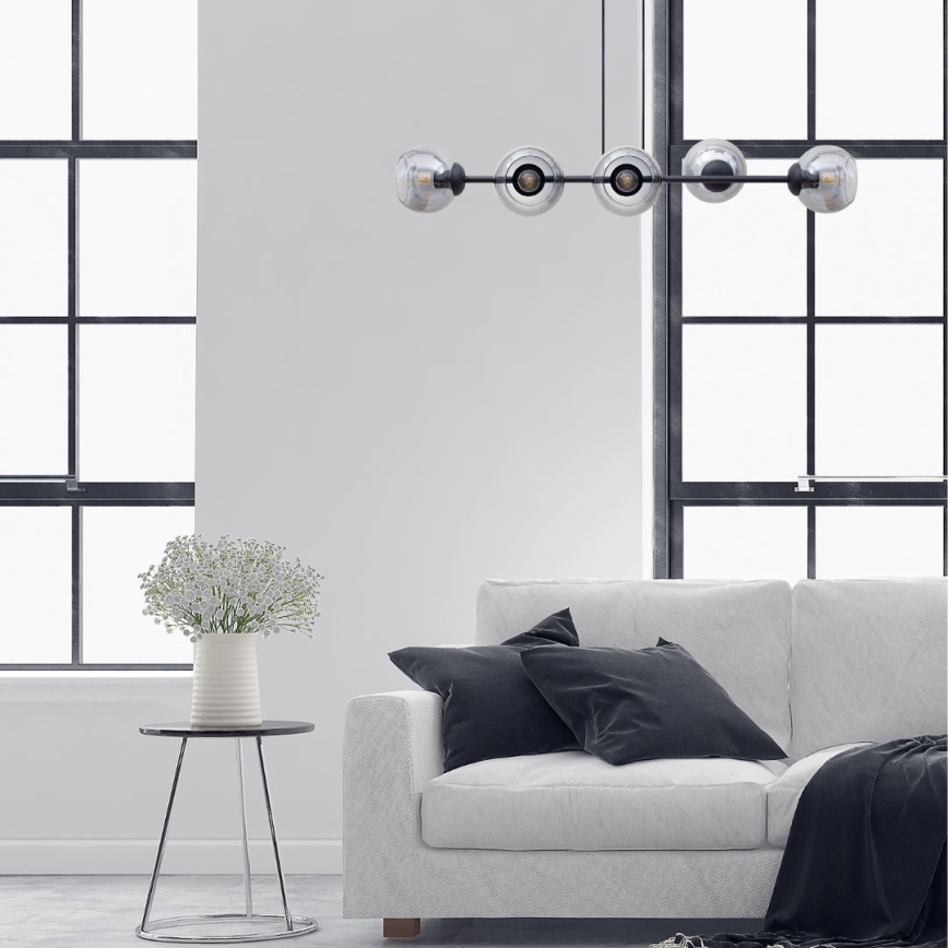 Luster na sajli LATIL 6xE27/60W/230V
