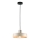 Luster na sajli LATTE 1xE27/60W/230V bež/crna/sjajni krom