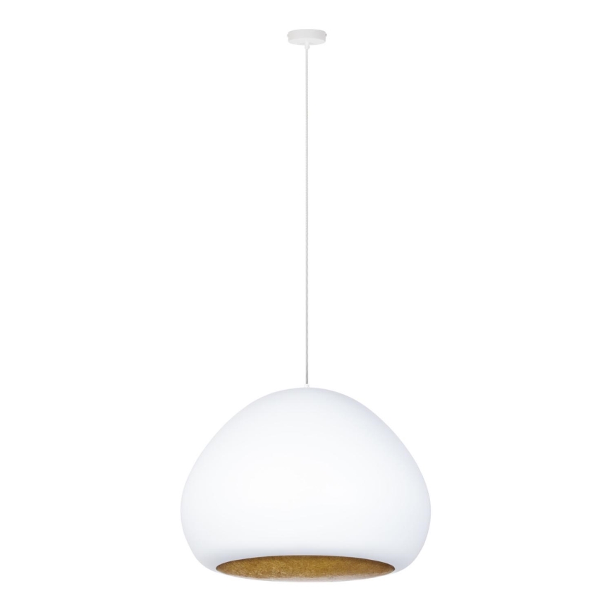 Luster na sajli LAVA 1xE27/15W/230V bijela/zlatna