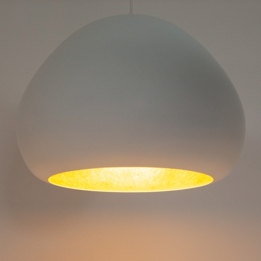 Luster na sajli LAVA 1xE27/15W/230V bijela/zlatna