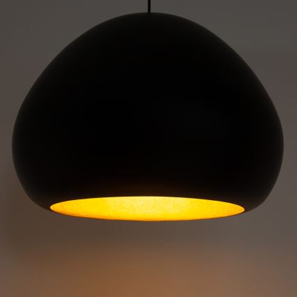 Luster na sajli LAVA 1xE27/15W/230V crna/zlatna