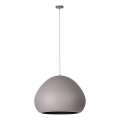Luster na sajli LAVA 1xE27/15W/230V taupe/crna