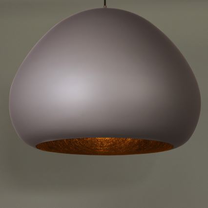 Luster na sajli LAVA 1xE27/15W/230V taupe/crna