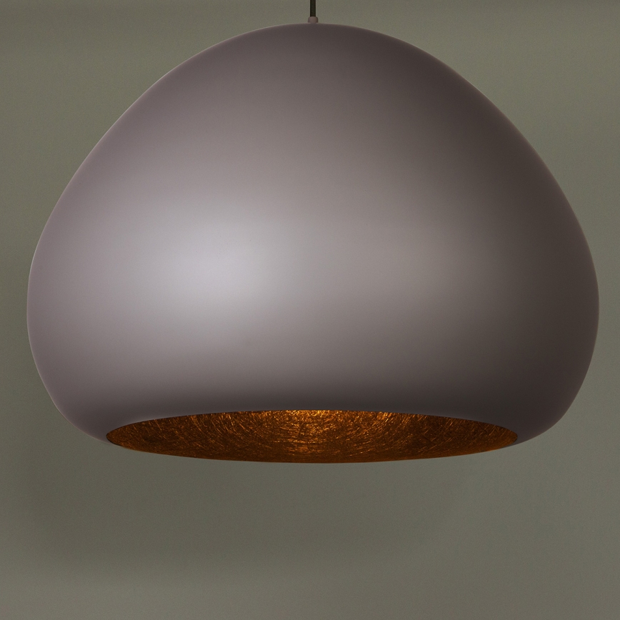 Luster na sajli LAVA 1xE27/15W/230V taupe/crna