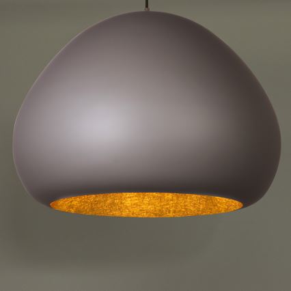 Luster na sajli LAVA 1xE27/15W/230V taupe/zlatna