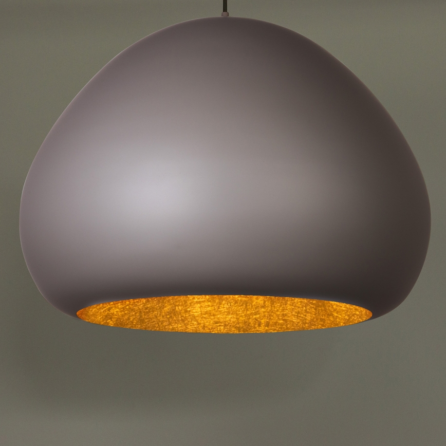 Luster na sajli LAVA 1xE27/15W/230V taupe/zlatna