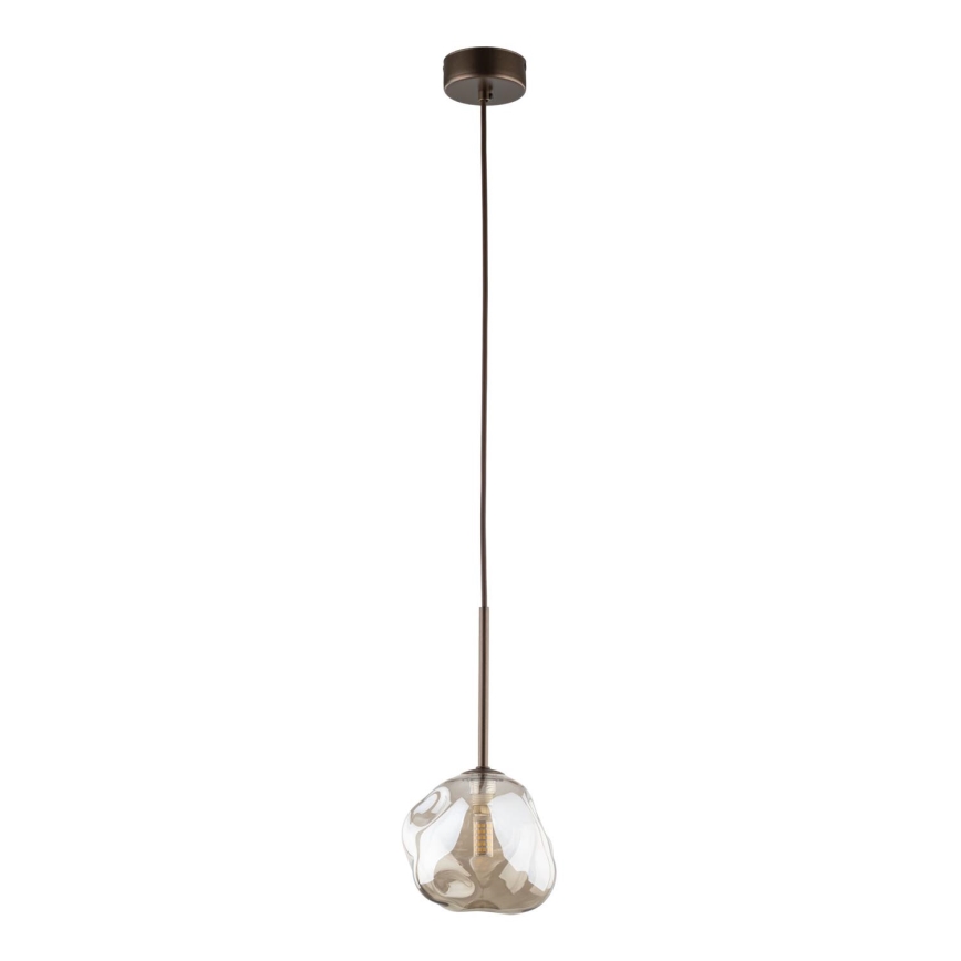 Luster na sajli LAVA 1xG9/8W/230V brončana/zadimljeno bež