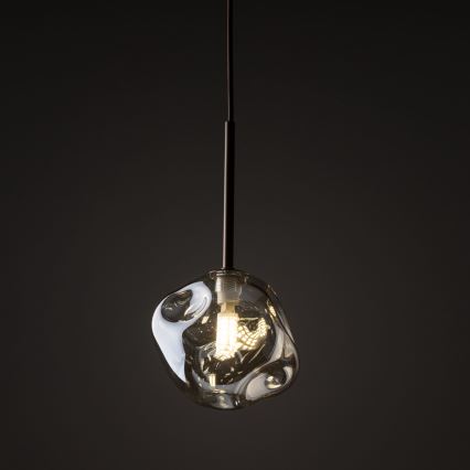 Luster na sajli LAVA 1xG9/8W/230V brončana/zadimljeno bež