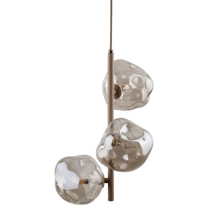 Luster na sajli LAVA 3xG9/8W/230V bež/dimljeno bež
