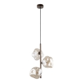 Luster na sajli LAVA 3xG9/8W/230V brončana/dimno bež