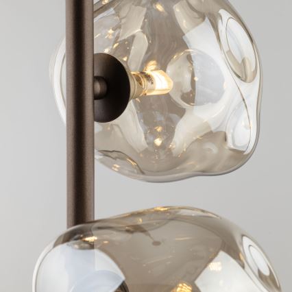 Luster na sajli LAVA 3xG9/8W/230V brončana/dimno bež