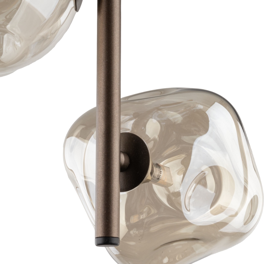 Luster na sajli LAVA 3xG9/8W/230V brončana/dimno bež