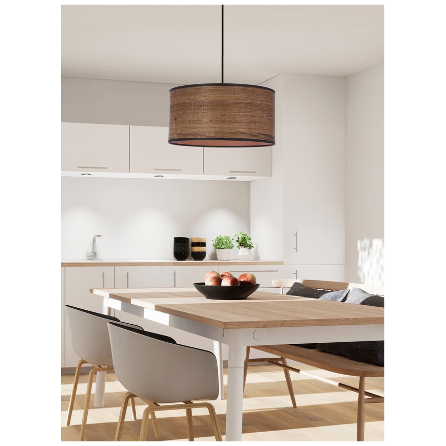 Luster na sajli LEGNO 1xE27/40W/230V pr. 30 cm smeđa