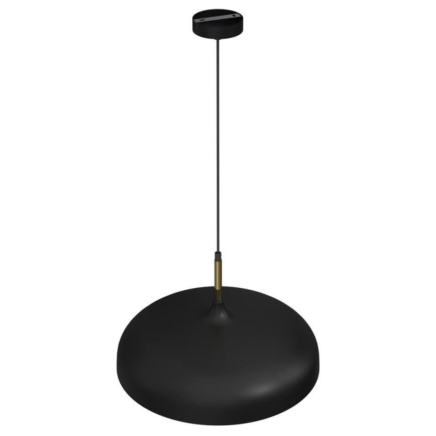 Luster na sajli LINCOLN 1xE27/60W/230V pr. 45 cm crna