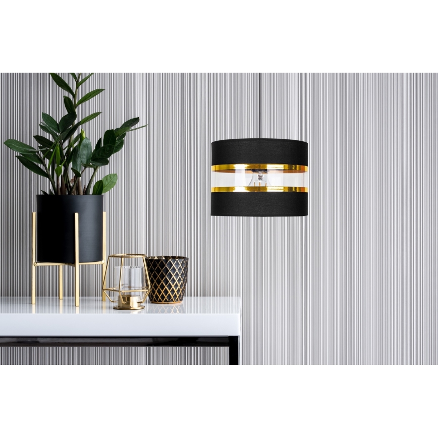 Luster na sajli LIND 1xE27/60W/230V crna