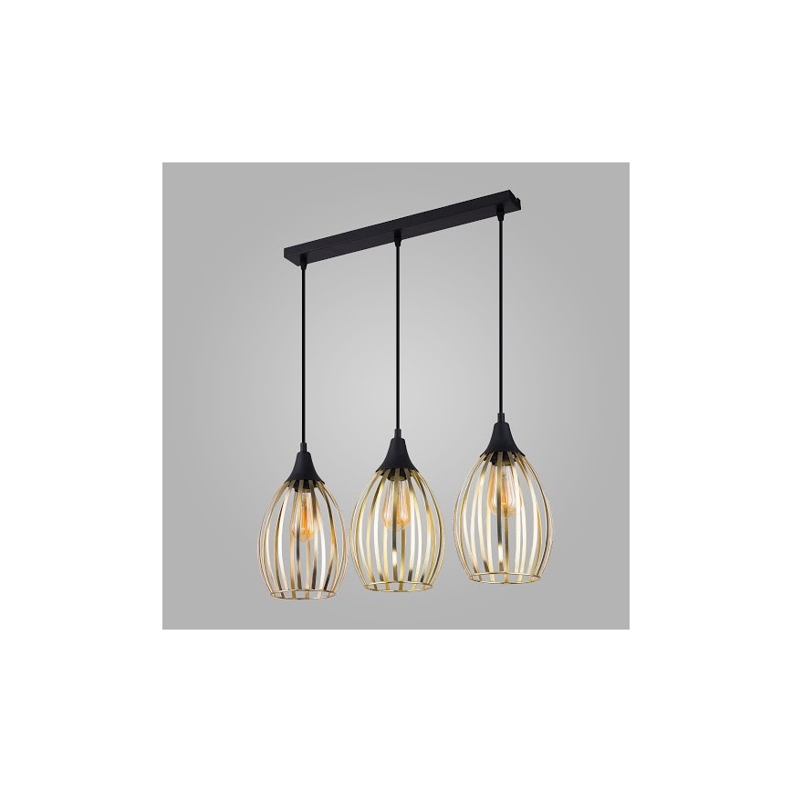 Luster na sajli LIZA 3xE27/60W/230V
