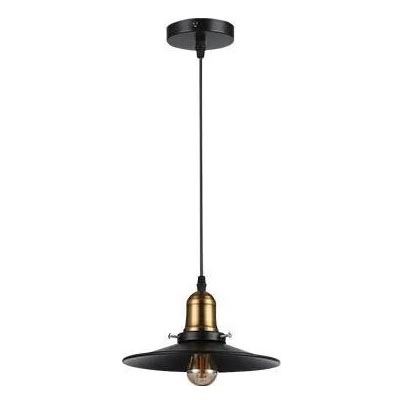 Luster na sajli LOFT 1xE27/60W/230V pr. 22 cm crna