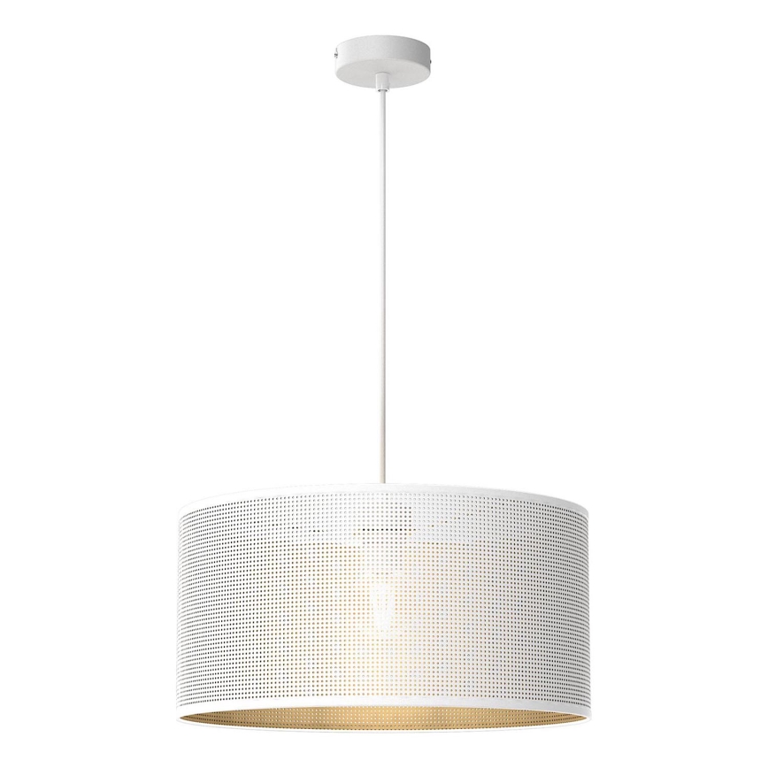 Luster na sajli LOFT SHADE 1xE27/60W/230V pr. 40 cm bijela/zlatna