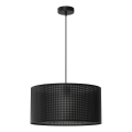 Luster na sajli LOFT SHADE 1xE27/60W/230V pr. 40 cm crna
