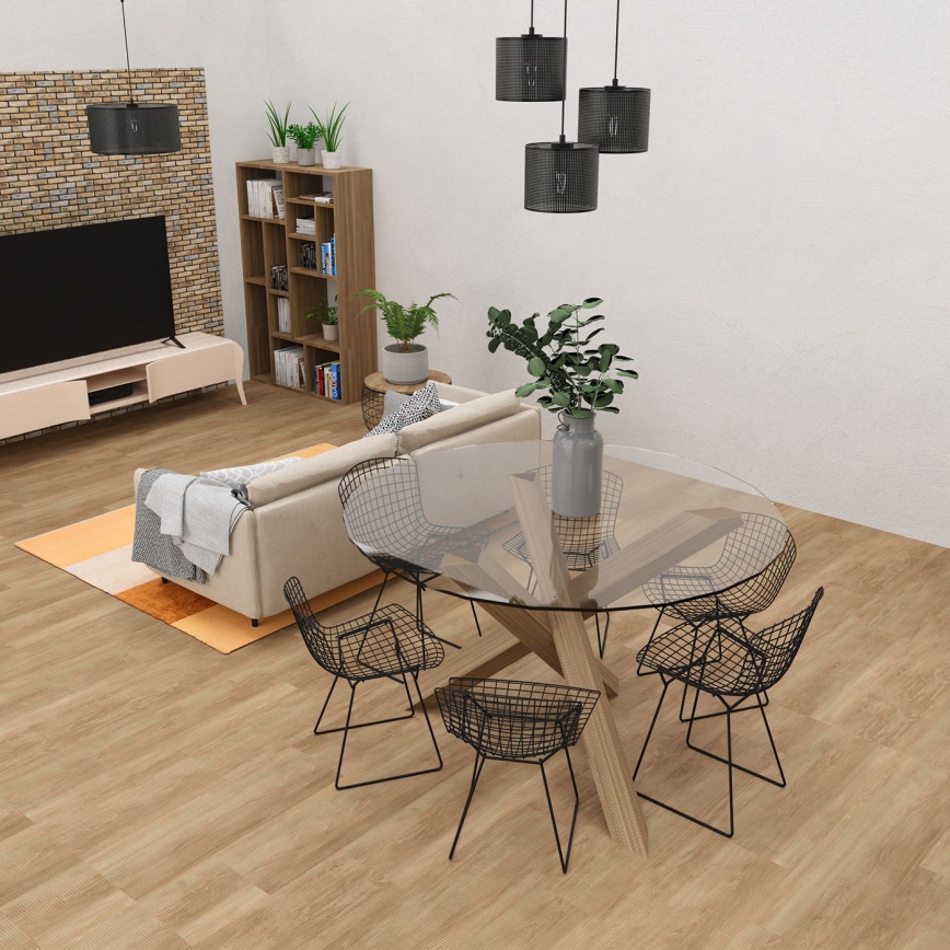 Luster na sajli LOFT SHADE 3xE27/60W/230V crna