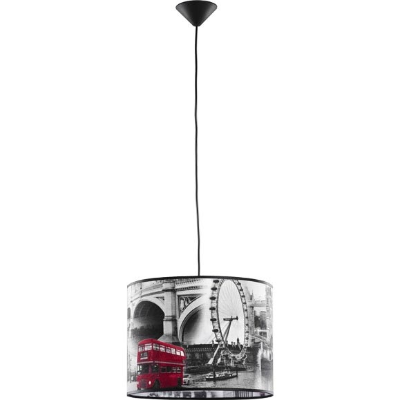 Luster na sajli LONDON 1xE27/15W/230V siva