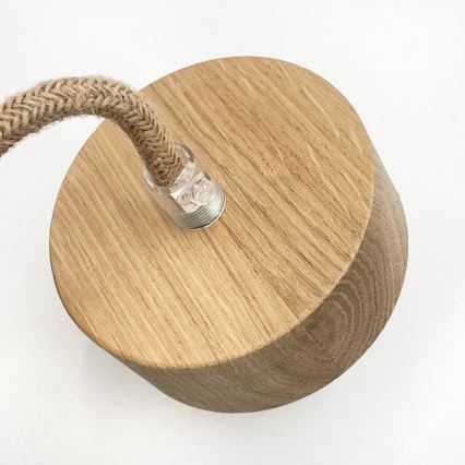 Luster na sajli LOOMIS 3xE27/15W/230V 83 cm bež/hrast