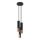 Luster na sajli LOOPEZ 3xGU10/10W/230V okrugli crna/bakar