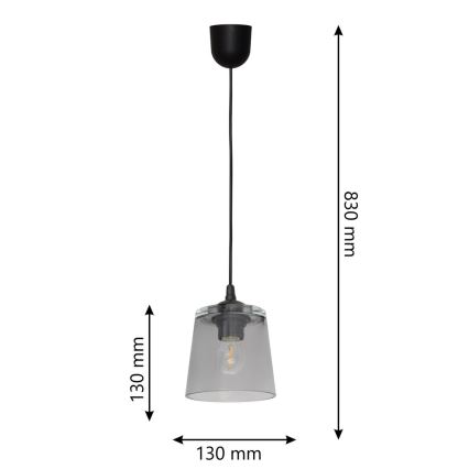 Luster na sajli LUCEA 1xE27/15W/230V