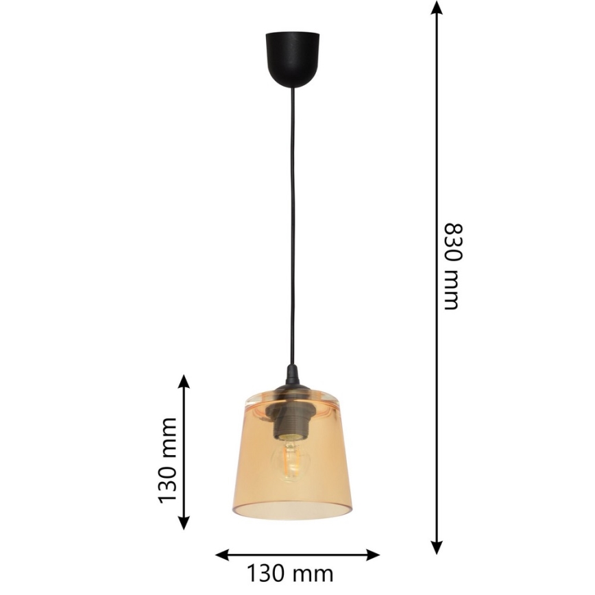 Luster na sajli LUCEA 1xE27/15W/230V