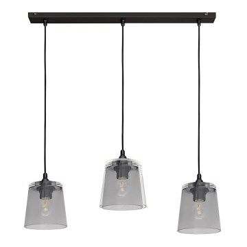 Luster na sajli LUCEA 3xE27/15W/230V