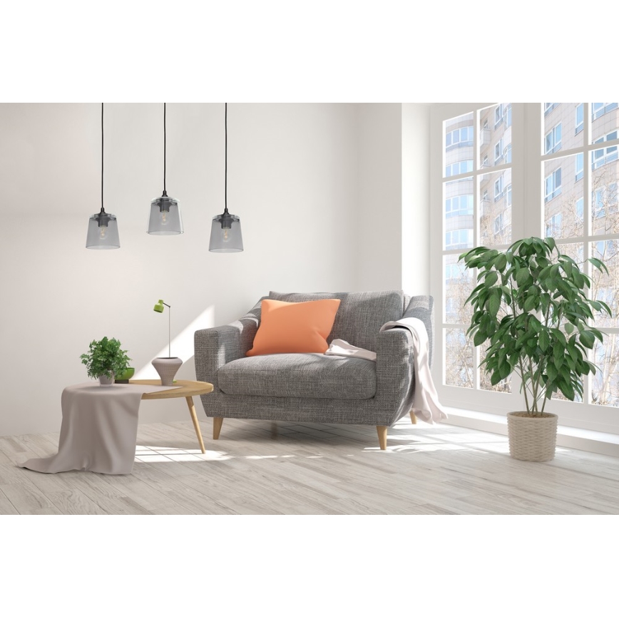 Luster na sajli LUCEA 3xE27/15W/230V