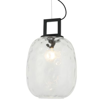 Luster na sajli LUCY 1xE27/40W/230V crna